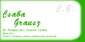 csaba grausz business card
